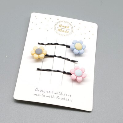 3pcs Cartoon Kids Baby Hair Accessories Cute Pattern Shaped Hairpins Lovely Hair Clips Jewelry Flower BB Girls Hair Accessories