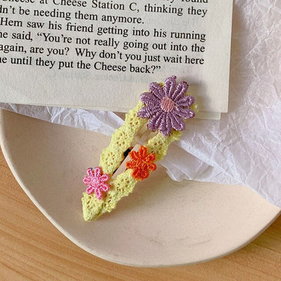 Sweet Lovely Hairpin Flower Shape Hair Clip Barrettes Fashion Candy Color Hairpin Women Girl Hair Styling Accessories