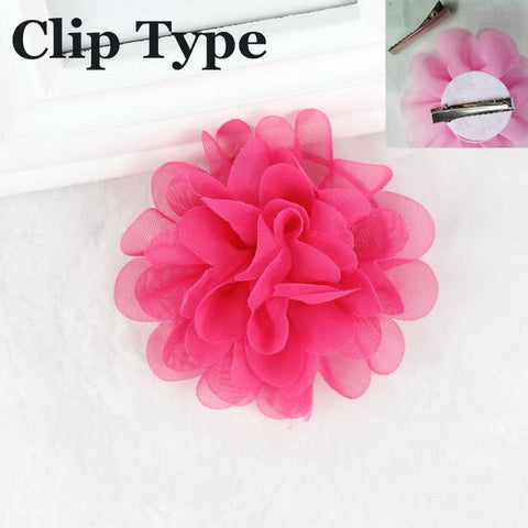 Flower Elastic Hair Ties Gum for Hair Clips Accessories hairband isnice headband for girl kids hairpins ornaments With barrette