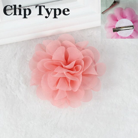 Flower Elastic Hair Ties Gum for Hair Clips Accessories hairband isnice headband for girl kids hairpins ornaments With barrette