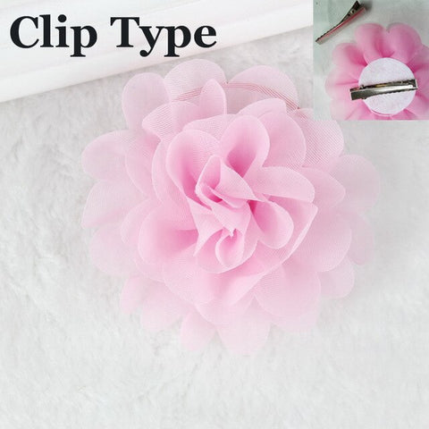 Flower Elastic Hair Ties Gum for Hair Clips Accessories hairband isnice headband for girl kids hairpins ornaments With barrette