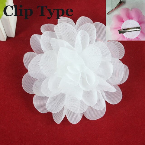 Flower Elastic Hair Ties Gum for Hair Clips Accessories hairband isnice headband for girl kids hairpins ornaments With barrette