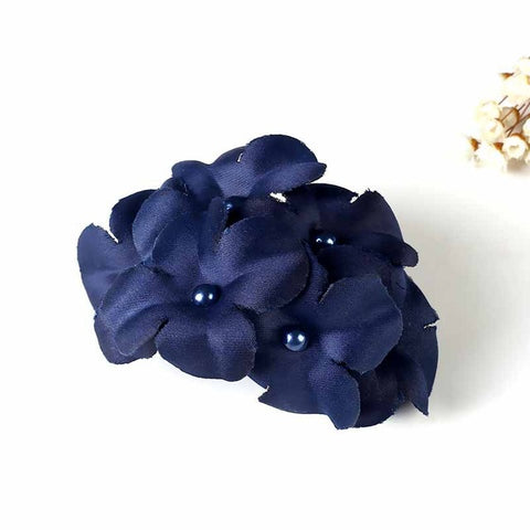 New Ins Women's Fashion Hair Accessories  Women Girl Handmade Flower Banana Barrette Hair Clip Hair Pin Claw Wholesale