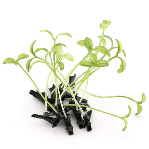 Funny Show Bean Sprout Bobby Hairpin Flower Plant Hair Clips For Kids Girls Women 4*6cm 1 Pc Hot Sale