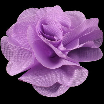 1PC 2.6" 20 Colors Soft Chic Chiffon Hair Ties Flower Clips For Kids Girl Hair Accessories Craft Fabric Flowers For DIY Headband