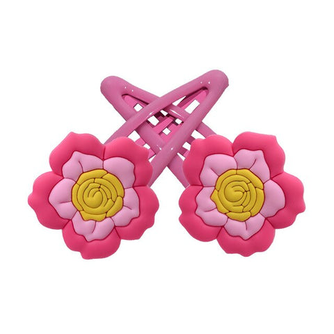 1pair/2pcs Fruit PVC Hairpins Sun Flower Hair Clips Grape Strawberry Barrettes Hair Accessories for Girls Kids Xmas Gift