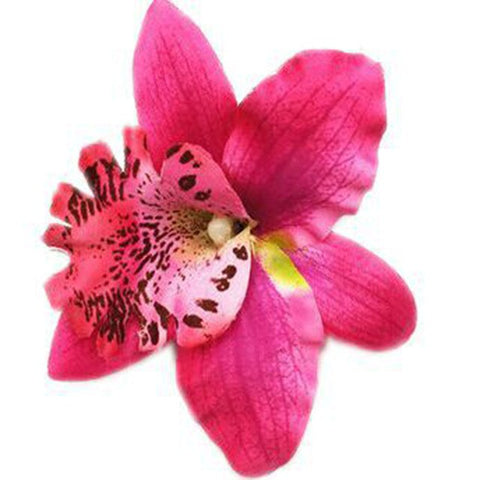 1PC Handmade Chic Thailand Orchid Flower Hair Clip Women Charm Hairpins Barrette Fashion Hairgrip DIY Girls Hair Accessories