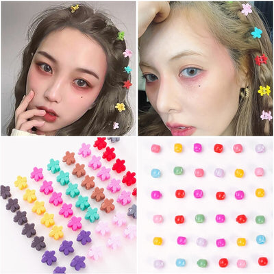 10 pcs/lot Sweet Small Hair Clip Hairpins Baby Girls Butterfly Rabbit Flower Crabs Hair Claws Hair Accessory Mini Cute Jewelry