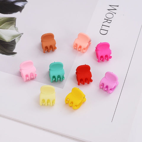 10 pcs/lot Sweet Small Hair Clip Hairpins Baby Girls Butterfly Rabbit Flower Crabs Hair Claws Hair Accessory Mini Cute Jewelry