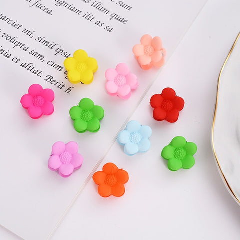 10 pcs/lot Sweet Small Hair Clip Hairpins Baby Girls Butterfly Rabbit Flower Crabs Hair Claws Hair Accessory Mini Cute Jewelry