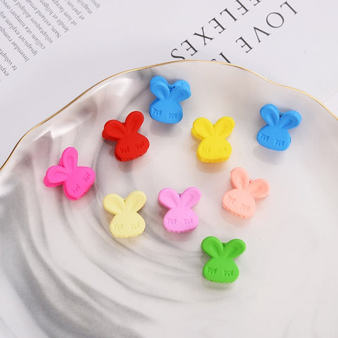 10 pcs/lot Sweet Small Hair Clip Hairpins Baby Girls Butterfly Rabbit Flower Crabs Hair Claws Hair Accessory Mini Cute Jewelry