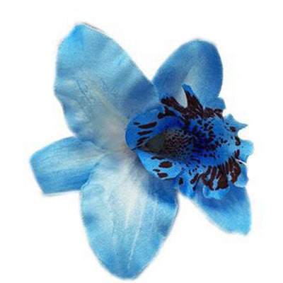 Colorful 10 Colors Women Chic Flowers Hair Clips Gift Sand beach Handmade Butterfly Orchid Vacation Hairpins Barrettes Hairpins