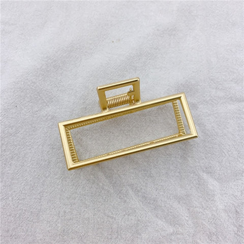 Women star flower Gold Hair Claws Clip Alloy metal geometry Hair Crab Clamp Accessories pearl Hairpin Hairgrip Barrette headwear