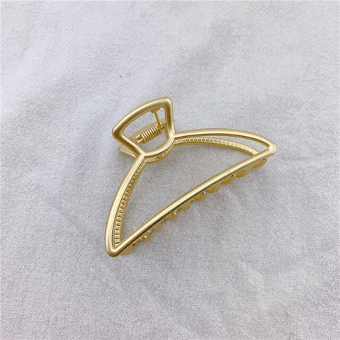 Women star flower Gold Hair Claws Clip Alloy metal geometry Hair Crab Clamp Accessories pearl Hairpin Hairgrip Barrette headwear