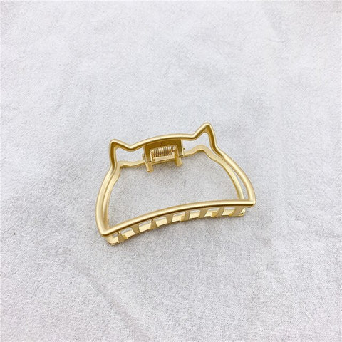 Women star flower Gold Hair Claws Clip Alloy metal geometry Hair Crab Clamp Accessories pearl Hairpin Hairgrip Barrette headwear
