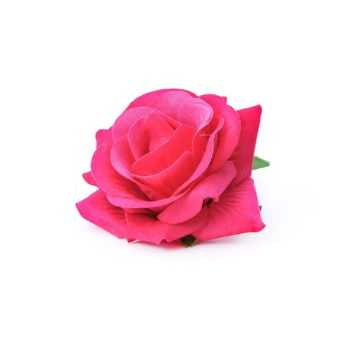 Women Velvet Cloth Rose Hair Clip Simulation Artificial Flower Corsage Brooch Pin Wedding Party Flamenco Dancer Hair Accessories