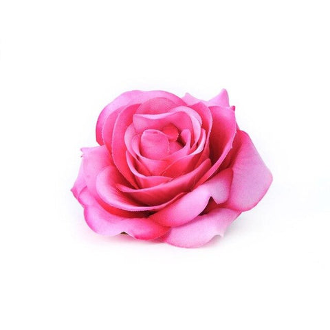 Women Velvet Cloth Rose Hair Clip Simulation Artificial Flower Corsage Brooch Pin Wedding Party Flamenco Dancer Hair Accessories