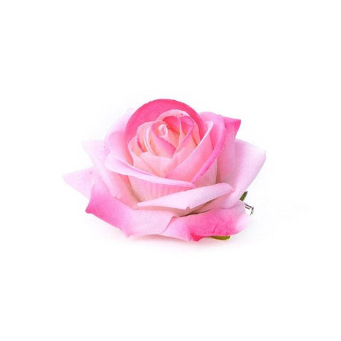 Women Velvet Cloth Rose Hair Clip Simulation Artificial Flower Corsage Brooch Pin Wedding Party Flamenco Dancer Hair Accessories