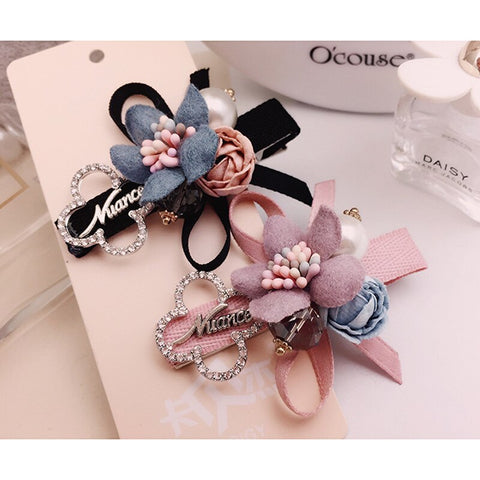 Butterfly knot Japanese Liu Hai CLIP simple hairpin hairpin headdress Korean flower side CLIP lady word CLIP