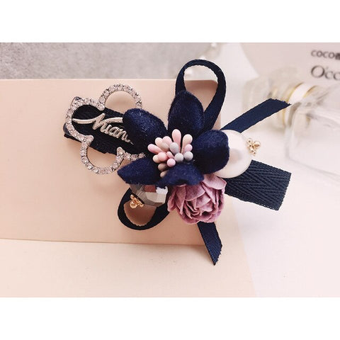 Butterfly knot Japanese Liu Hai CLIP simple hairpin hairpin headdress Korean flower side CLIP lady word CLIP
