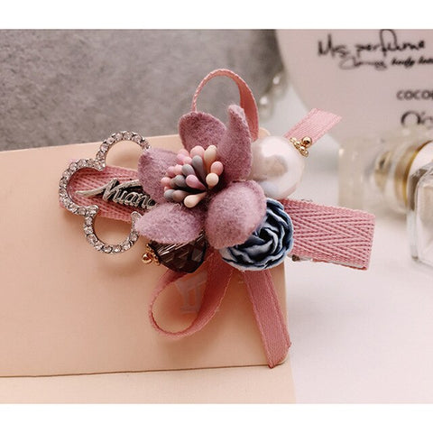 Butterfly knot Japanese Liu Hai CLIP simple hairpin hairpin headdress Korean flower side CLIP lady word CLIP