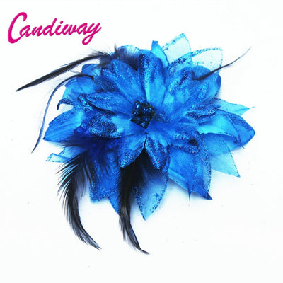 New Arrival Dark Blue Hair Ornaments Headwear Flower Women Fashion Hairpins Hair Clip For Girls Hair Headdress Accessories