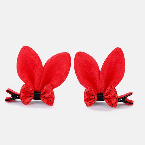 2pcs/set Shiny Sequin Pretty Hair Clips For Girls Rainbow Flower Glitter Cat Ears Bunny Barrette Hair Accessories Headwear Girls