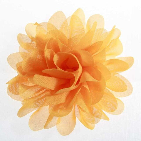 5PCS 3.9" 9.8CM Big Chiffon Flowers For Girls Headbands Fabric Puff Flower For Hair Clips Accessories Corsage Supplies