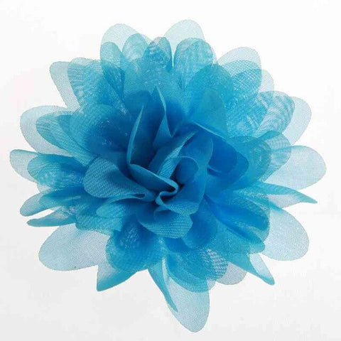 5PCS 3.9" 9.8CM Big Chiffon Flowers For Girls Headbands Fabric Puff Flower For Hair Clips Accessories Corsage Supplies