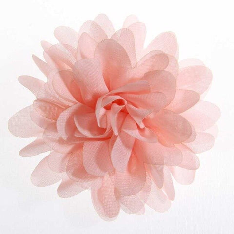5PCS 3.9" 9.8CM Big Chiffon Flowers For Girls Headbands Fabric Puff Flower For Hair Clips Accessories Corsage Supplies
