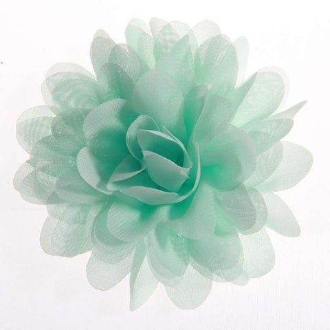 5PCS 3.9" 9.8CM Big Chiffon Flowers For Girls Headbands Fabric Puff Flower For Hair Clips Accessories Corsage Supplies