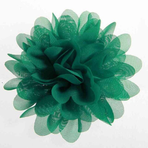 5PCS 3.9" 9.8CM Big Chiffon Flowers For Girls Headbands Fabric Puff Flower For Hair Clips Accessories Corsage Supplies