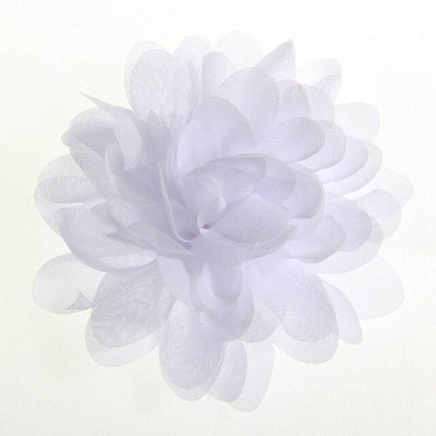 5PCS 3.9" 9.8CM Big Chiffon Flowers For Girls Headbands Fabric Puff Flower For Hair Clips Accessories Corsage Supplies