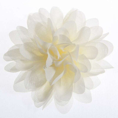 5PCS 3.9" 9.8CM Big Chiffon Flowers For Girls Headbands Fabric Puff Flower For Hair Clips Accessories Corsage Supplies