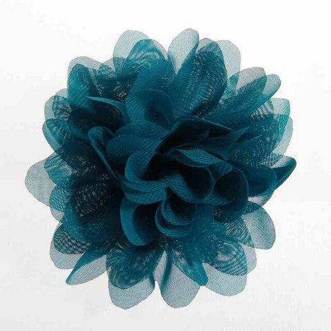 5PCS 3.9" 9.8CM Big Chiffon Flowers For Girls Headbands Fabric Puff Flower For Hair Clips Accessories Corsage Supplies