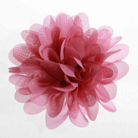 5PCS 3.9" 9.8CM Big Chiffon Flowers For Girls Headbands Fabric Puff Flower For Hair Clips Accessories Corsage Supplies