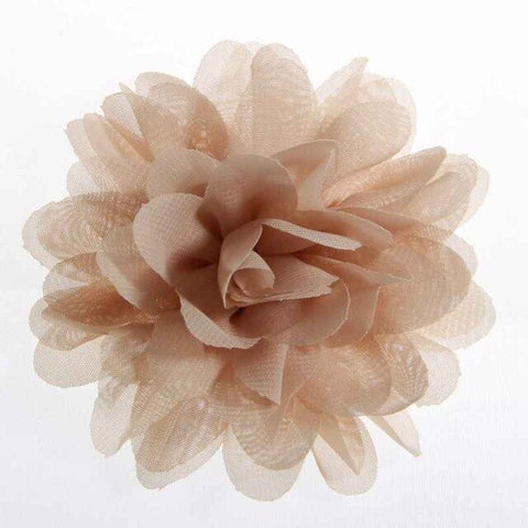 5PCS 3.9" 9.8CM Big Chiffon Flowers For Girls Headbands Fabric Puff Flower For Hair Clips Accessories Corsage Supplies