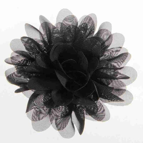 5PCS 3.9" 9.8CM Big Chiffon Flowers For Girls Headbands Fabric Puff Flower For Hair Clips Accessories Corsage Supplies