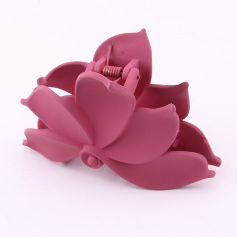 hot design hair claw clips leaves flower shape ponytail holder tins clamp crab for hair strong bit force high-polish finish