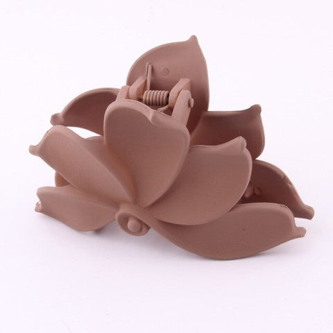 hot design hair claw clips leaves flower shape ponytail holder tins clamp crab for hair strong bit force high-polish finish