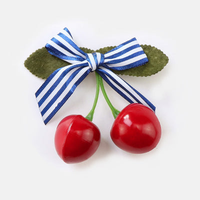 Female Baby Children Hair Accessories Three-dimensional Cherry Jewelry Hairpin Bow Princess Cute Head Flower Hair Clip Barrettes
