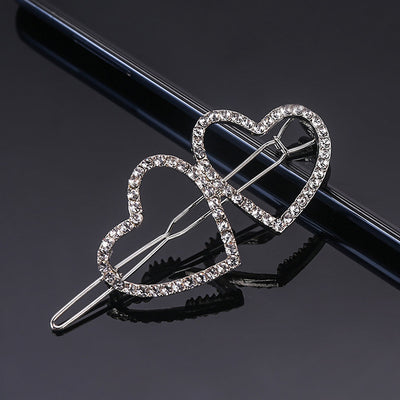 UNTAMED Rhinestones Geometric Hairpin Hairclips Women Heart Flower Barrette Frog Clips Girls Hair Pins Hair Accessory