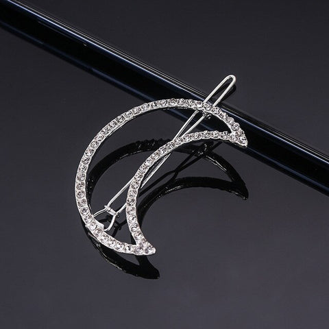 UNTAMED Rhinestones Geometric Hairpin Hairclips Women Heart Flower Barrette Frog Clips Girls Hair Pins Hair Accessory