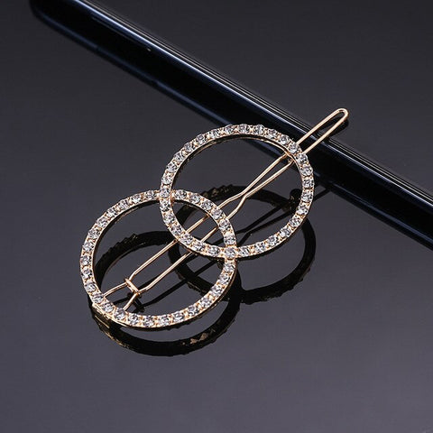 UNTAMED Rhinestones Geometric Hairpin Hairclips Women Heart Flower Barrette Frog Clips Girls Hair Pins Hair Accessory