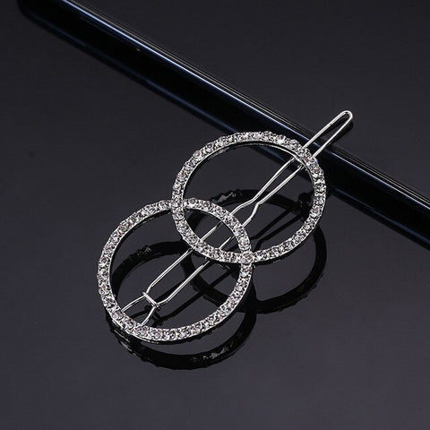 UNTAMED Rhinestones Geometric Hairpin Hairclips Women Heart Flower Barrette Frog Clips Girls Hair Pins Hair Accessory
