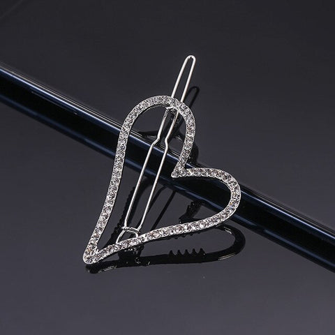 UNTAMED Rhinestones Geometric Hairpin Hairclips Women Heart Flower Barrette Frog Clips Girls Hair Pins Hair Accessory