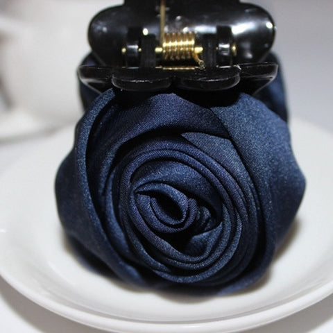 Flower Hair Claws for Women Hair Accessories Hairpin Crab Rose Flowers Plastic Claw Jaw Hair Clip Headband Flower Clips