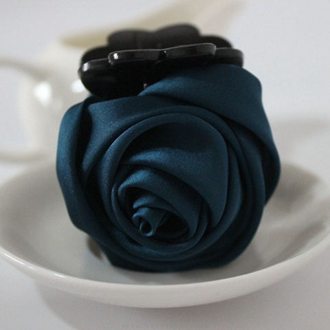 Flower Hair Claws for Women Hair Accessories Hairpin Crab Rose Flowers Plastic Claw Jaw Hair Clip Headband Flower Clips