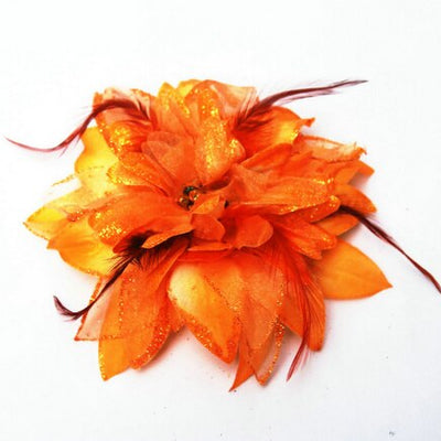 New Arrival Orange Hair Ornaments Headwear Flower Women Fashion Hairpins Hair Clip For Girls Hair Headdress Accessories 1pc