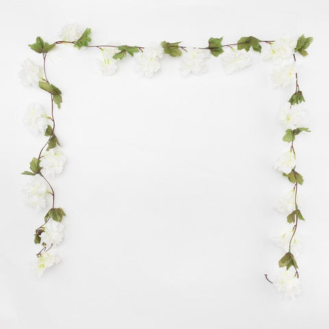 230cm Artificial Cherry Blossoms Flower Vines Silk Arch Supplies Party Supplies Garland Cherry Flower Rattan Wedding home Decor